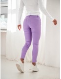 Fashionable light purple denim pants 875 - Online store - Boutique